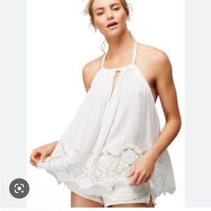 Free People Halter Tie Top - XS - White